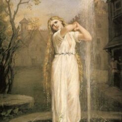 Hand-painted oil painting reproduction of Undine 1872 by John William Waterhouse