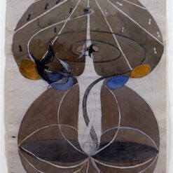 Hilma af Klint Tree of Knowledge No 2 Series W 1913 hand painted symbolist oil painting reproduction by Dafen Village Studio