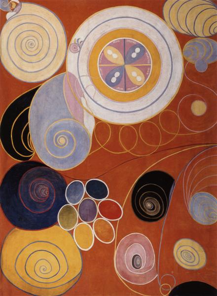 Hilma af Klint Untitled Abstract Art – Hand-Painted Oil Reproduction by Dafen Village Studio
