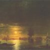 Hand-Painted "Venice" (1849) Oil Painting Reproduction – Ivan Aivazovsky Cityscape | Dafen Studio Fine Art 1 Hand painted oil painting reproduction of Venice 1849 by Ivan Aivazovsky
