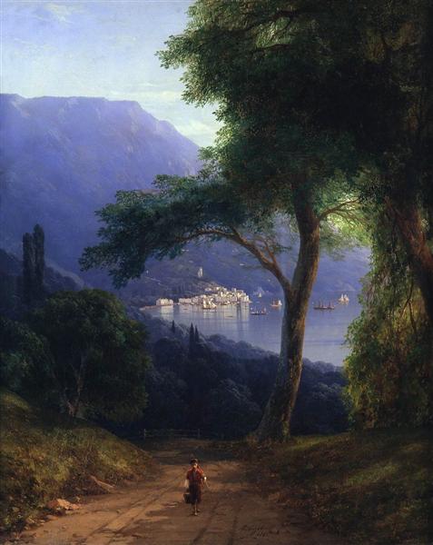 Hand-Painted “View from Livadia” (1861) Oil Painting Reproduction – Ivan Aivazovsky | Dafen Studio Fine Art