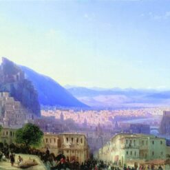 Hand painted oil painting reproduction of View of Tiflis by Ivan Aivazovsky