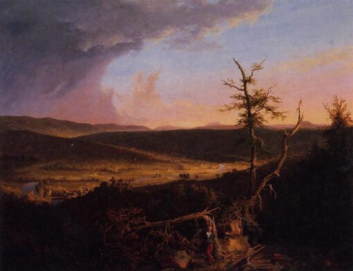 View on the Schoharie (1826) by Thomas Cole – Hand-Painted Oil Painting Reproduction