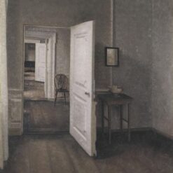 Hand-painted oil reproduction of Vilhelm Hammershoi interior painting The Four Rooms 1914