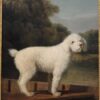 George Stubbs / White Poodle in a Punt (c.1780) Romanticism – Hand-Painted Oil Reproduction by Dafen Village Studio 2 Hand-painted oil painting reproduction of White Poodle in a Punt c.1780 by George Stubbs by Dafen Village Studio