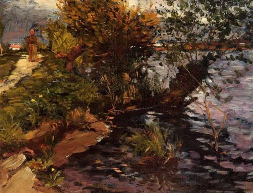 Gustave Caillebotte: Willows by the Yerres (c.1872) Impressionist Masterpiece – Hand-Painted Oil Reproduction by Dafen Village Studio