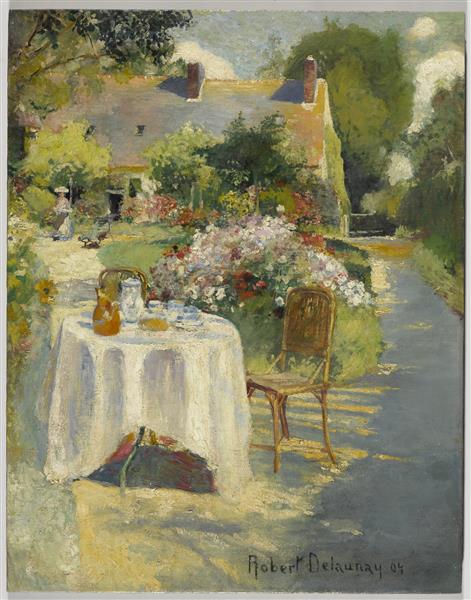 Robert Delaunay – In the Garden (c.1904) Early Impressionist Masterpiece – Hand-Painted Oil Reproduction by Dafen Village Studio