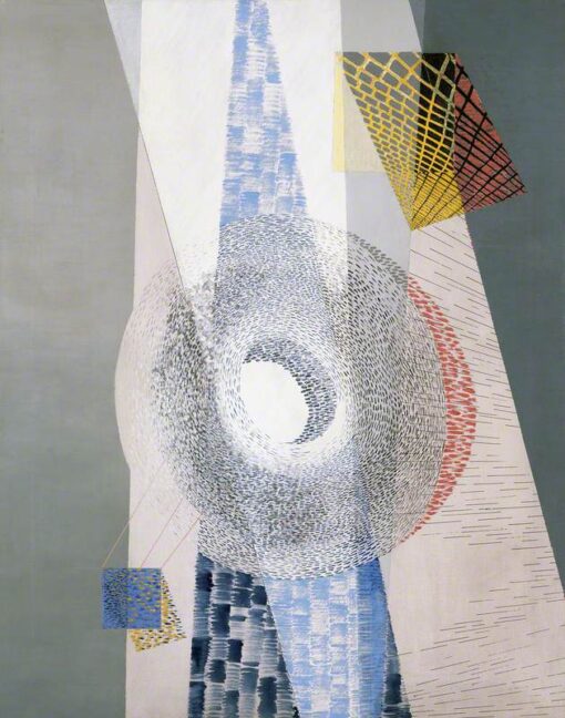 László Moholy-Nagy – L & CH (c.1937) Modernist Abstract Canvas Art – Hand-Painted Oil Reproduction by Dafen Village Studio