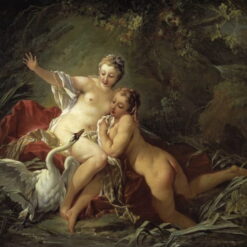 Hand-painted oil painting reproduction of Leda and the Swan by Francois Boucher 1741