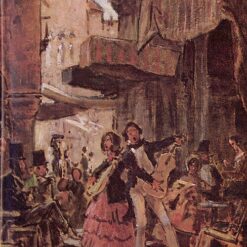 Hand-painted oil painting reproduction of Italian Street Singer by Carl Spitzweg by Dafen Village Studio