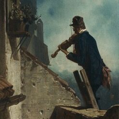 Hand-painted oil painting reproduction of Serenade by Carl Spitzweg by Dafen Village Studio