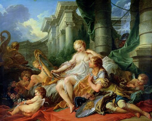 François Boucher – Rinaldo and Armida (1734) Rococo Literary Art – Hand-Painted Oil Reproduction by Dafen Village Studio