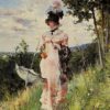 Giovanni Boldini – The Summer Stroll (1873) Realism – Hand-Painted Oil Reproduction by Dafen Village Studio 2 Hand-painted oil reproduction of The Summer Stroll by Giovanni Boldini, 1873 Realist genre painting