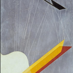 Hand-painted oil reproduction of Laszlo Moholy-Nagy's 1933 Constructivist abstract painting Sil I by Dafen Studio