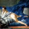 Hand-painted oil painting reproduction of Odalisque by Francois Boucher c 1749 Louvre Museum