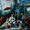 François Boucher – The Chinese Garden (Le Jardin Chinois) (1742) Rococo Chinoiserie Art – Hand-Painted Oil Reproduction by Dafen Village Studio 1 Hand-painted oil painting reproduction of The Chinese Garden Le Jardin Chinois by Francois Boucher 1742 Hermitage Museum