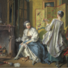 François Boucher – The Toilet (La Toilette) (1742) Rococo Genre Art – Hand-Painted Oil Reproduction by Dafen Village Studio 1 Hand-painted oil painting reproduction of The Toilet La Toilette by Francois Boucher 1742 Thyssen-Bornemisza Museum