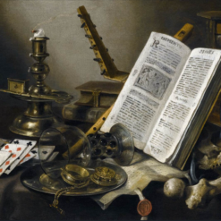 Hand-painted oil reproduction of Pieter Claesz Vanitas Still Life 1660 Dutch Golden Age by Dafen Village Studio