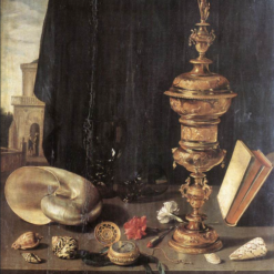 Hand-painted oil reproduction of Pieter Claesz Still Life with Large Goblet 1624 Dutch Golden Age by Dafen Village Studio