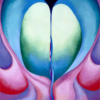 Georgia O'Keeffe Series I, No. 8 (1918) Hand-Painted Oil Reproduction 2 Frontal view of Georgia O'Keeffe Series I No. 8 hand-painted oil painting reproduction on canvas