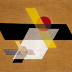 Hand-painted oil reproduction of Laszlo Moholy-Nagy's 1924 Constructivist abstract painting A II by Dafen Studio