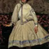 Giovanni Boldini – Portrait of Alaide Banti in White Dress (1866) Realism – Hand-Painted Oil Reproduction by Dafen Village Studio 2 Hand-painted oil reproduction of Portrait of Alaide Banti in White Dress by Giovanni Boldini, 1866 Realist portrait