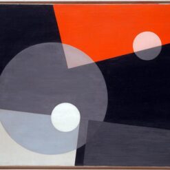 Hand-painted oil reproduction of Laszlo Moholy-Nagy's 1926 Constructivist abstract painting Am 7 (26) by Dafen Studio