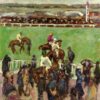 At the Races, Longchamp by Pierre Bonnard - Hand-Painted Oil Painting Reproduction 2 Hand-painted oil painting reproduction of Maurice Denis Around a Child with Dog 1919 Post-Impressionist painting by Dafen Village Studio.