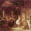 Carl Spitzweg: Backstage (1860) Biedermeier Genre Art – Hand-Painted Oil Reproduction by Dafen Village Studio 2 Hand-painted oil painting reproduction of Backstage by Carl Spitzweg by Dafen Village Studio