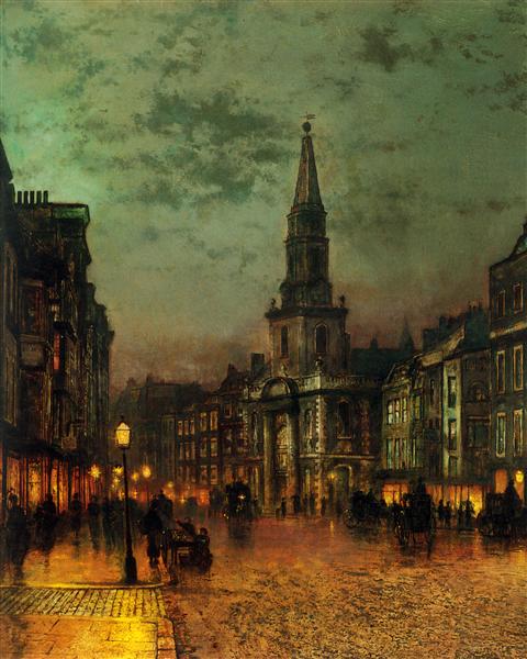 John Atkinson Grimshaw – Blackman Street, London (1885) Hand-Painted Oil Reproduction by Dafen Village Studio