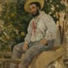 Hand-painted oil reproduction of Diego Martelli in Castiglioncello by Giovanni Boldini, 1865 Realist portrait