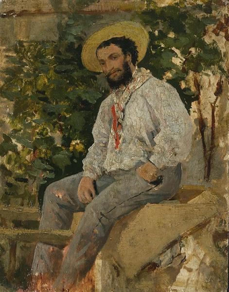 Giovanni Boldini – Diego Martelli in Castiglioncello (1865 – 1866) Realism – Hand-Painted Oil Reproduction by Dafen Village Studio
