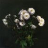 Henri Fantin-Latour: Bouquet of White Chrysanthemums (1869) Realism Floral Painting – Hand-Painted Oil Reproduction by Dafen Village Studio 1 Hand-painted oil reproduction of Bouquet of White Chrysanthemums 1869 by Henri Fantin-Latour created by Dafen Village Studio
