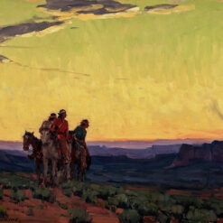 Hand-painted oil reproduction of Edgar Payne Burning the Hogan by Dafen Studio