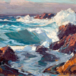 Hand-painted oil painting reproduction of Edgar Alwin Payne's California Seascape by Dafen Village Studio