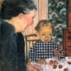 Child Eating Cherries by Pierre Bonnard - Hand-Painted Oil Painting Reproduction 1 Hand-painted oil reproduction of Maurice Denis Child in an Apron or Little Girl in a Red Dress c.1889 Post-Impressionist painting by Dafen Village Studio.
