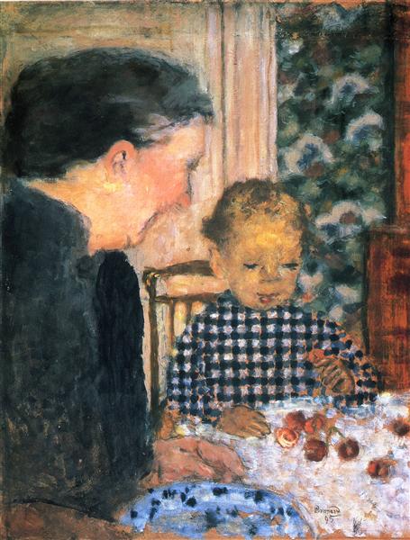 Child Eating Cherries by Pierre Bonnard – Hand-Painted Oil Painting Reproduction