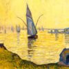 Paul Signac Concarneau (study) (1891) Neo-Impressionism – Hand-Painted Oil Reproduction by Dafen Village Studio 1 Hand-painted Pointillist oil reproduction of Paul Signac's Concarneau (study) by Dafen Village Studio