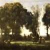 Hand-Painted Oil Painting Reproduction: Morning: Dance of the Nymphs by Camille Corot 1 Hand-painted oil painting reproduction of Morning: Dance of the Nymphs 1850 by Camille Corot