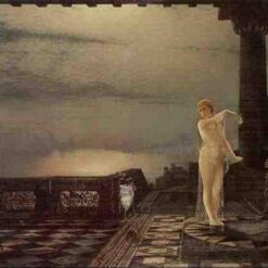 Hand-painted oil reproduction of John Atkinson Grimshaw Dido mythological Symbolist painting by Dafen Village Studio