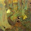 Hand-painted oil painting reproduction of Maurice Denis Easter Morning or Easter Mystery 1891 Post-Impressionist painting by Dafen Village Studio.