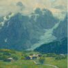 Edgar Alwin Payne - Grindelwald Landscape, Switzerland Hand-Painted Oil Painting Reproduction by Dafen Studio 2 Hand-painted oil reproduction of Edgar Alwin Payne Grindelwald Landscape, Switzerland by Dafen Studio