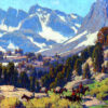 Edgar Alwin Payne - Sierra Grande Mountain Valley with Riders Hand-Painted Oil Painting Reproduction by Dafen Studio 2 Hand-painted oil reproduction of Edgar Alwin Payne Sierra Grande Mountain Valley with Riders by Dafen Studio