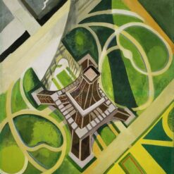 Hand-painted oil reproduction of Robert Delaunay The Bowl 1916 Orphism artwork by Dafen Village Studio