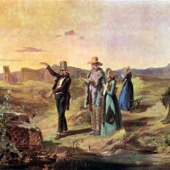 Hand-painted oil painting reproduction of Englishman in the Campagna by Carl Spitzweg by Dafen Village Studio