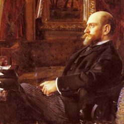 Hand-painted oil reproduction of Anders Zorn's 1886 Realist portrait painting Ernest Cassel by Dafen Studio
