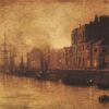 John Atkinson Grimshaw – Evening, Whitby Harbour (1893) Hand-Painted Oil Reproduction by Dafen Village Studio 1 Hand-painted oil reproduction of John Atkinson Grimshaw Evening Whitby Harbour 1893 by Dafen Village Studio
