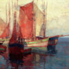 Edgar Payne - Fishing Boats Hand-Painted Oil Painting Reproduction by Dafen Studio 2 Hand-painted oil reproduction of Edgar Payne Fishing Boats by Dafen Studio
