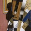 Juan Gris - Guitar and Pipe (1913) Synthetic Cubism – Hand-Painted Oil Reproduction by Dafen Village Studio 2 Reproducción al óleo pintada a mano de «Guitarra y pipa», de Juan Gris, 1913. Naturaleza muerta de cubismo sintético.