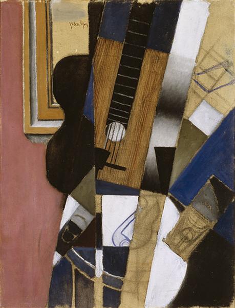 Juan Gris – Guitar and Pipe (1913) Synthetic Cubism – Hand-Painted Oil Reproduction by Dafen Village Studio